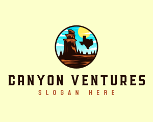 Canyon - Mountain Adventure Texas logo design