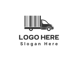 Delivery Truck - Delivery Truck Barcode logo design