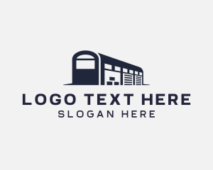 Storage - Factory Warehouse Stockroom logo design