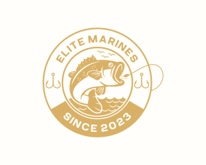 Marine Fishing Bait  logo design