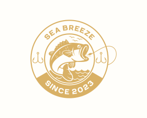 Marine Fishing Bait  logo design