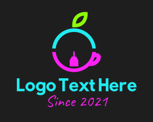 Fruit Stall - Neon Fruit Tea logo design