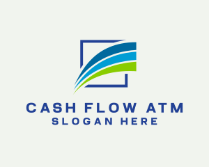 Atm - Modern Business Swoosh logo design