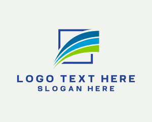 Marketing - Modern Business Swoosh logo design