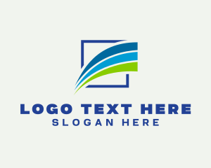 Insurance - Modern Business Swoosh logo design