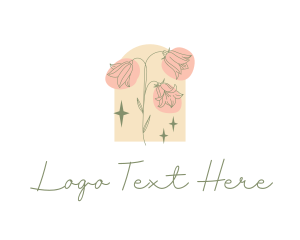 Handmade - Dainty Sparkly Flower logo design