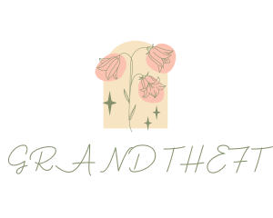 Dainty Sparkly Flower Logo