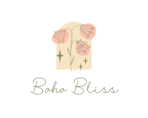 Dainty Sparkly Flower logo design