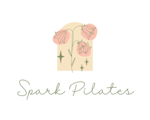 Dainty Sparkly Flower logo design