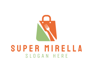 Market - Cutlery Shopping Bag logo design