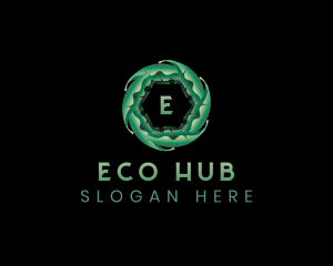 Eco Leaf Plant logo design