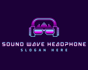 Headphone - DJ Shades Headphone logo design