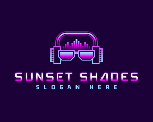 Shades - DJ Shades Headphone logo design
