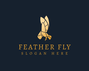 Flying Luxury Owl logo design