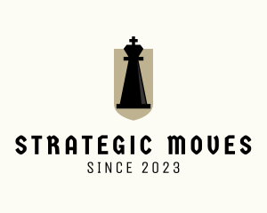 Chessboard - Chess Piece King logo design