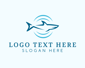 Shark - Shark Hunting Sonar logo design