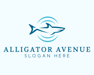 Shark Hunting Sonar logo design