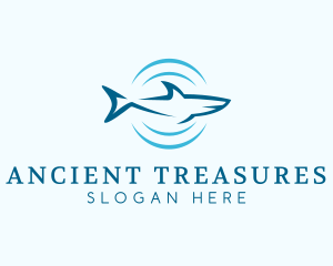 Shark Hunting Sonar logo design