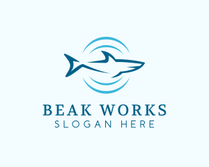 Shark Hunting Sonar logo design