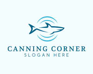 Shark Hunting Sonar logo design