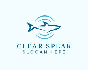 Shark Hunting Sonar logo design