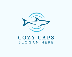 Shark Hunting Sonar logo design