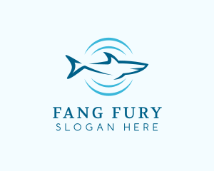 Shark Hunting Sonar logo design