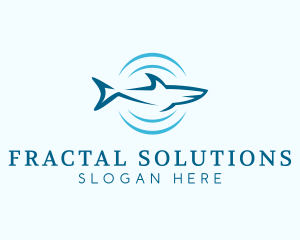 Shark Hunting Sonar logo design