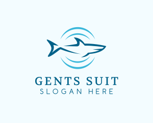 Shark Hunting Sonar logo design