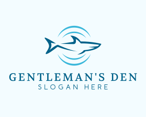 Shark Hunting Sonar logo design