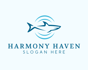 Shark Hunting Sonar logo design