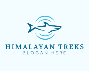 Shark Hunting Sonar logo design