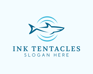 Shark Hunting Sonar logo design