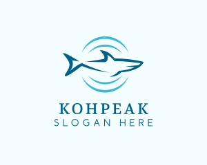 Shark Hunting Sonar logo design