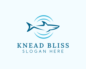 Shark Hunting Sonar logo design