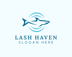 Shark Hunting Sonar logo design