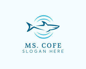 Shark Hunting Sonar logo design