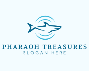 Shark Hunting Sonar logo design