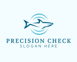 Shark Hunting Sonar logo design