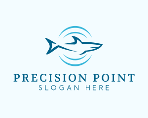 Shark Hunting Sonar logo design