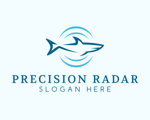 Radar - Shark Hunting Sonar logo design