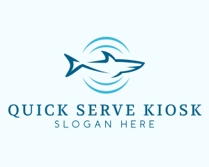 Shark Hunting Sonar logo design