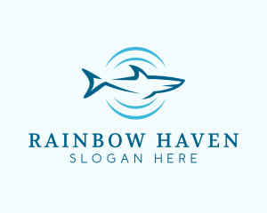 Shark Hunting Sonar logo design