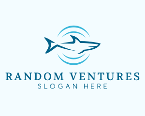 Shark Hunting Sonar logo design