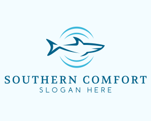 Shark Hunting Sonar logo design