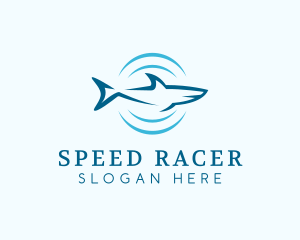 Shark Hunting Sonar logo design