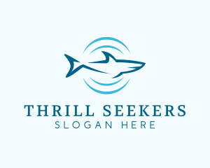 Shark Hunting Sonar logo design