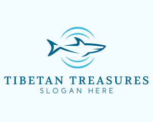 Shark Hunting Sonar logo design