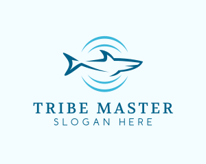 Shark Hunting Sonar logo design