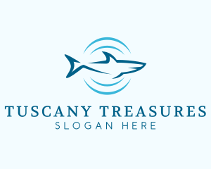 Shark Hunting Sonar logo design